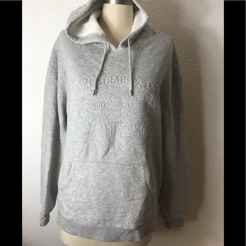 Levi’s gray hoodie sweatshirt size medium - Picture 1 of 5
